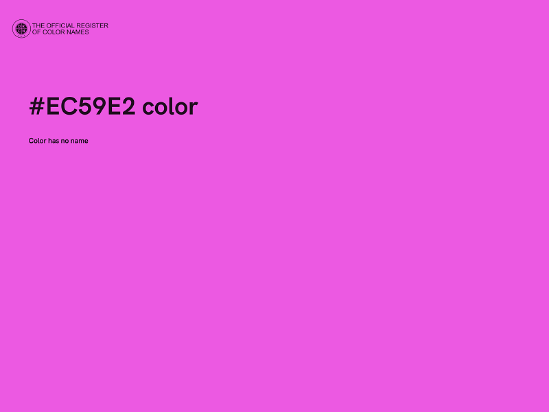 #EC59E2 color image