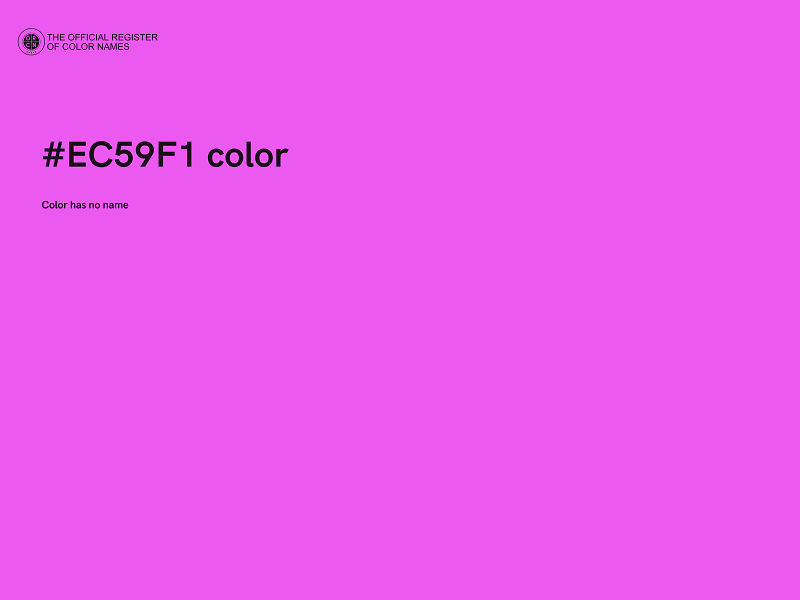 #EC59F1 color image