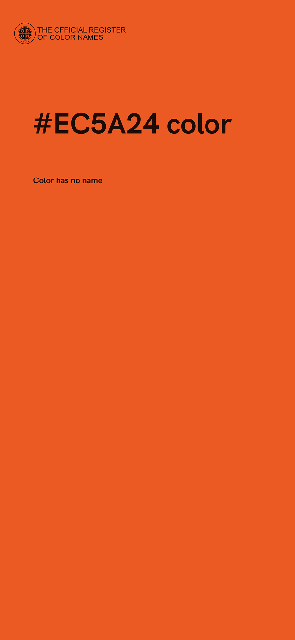 #EC5A24 color image