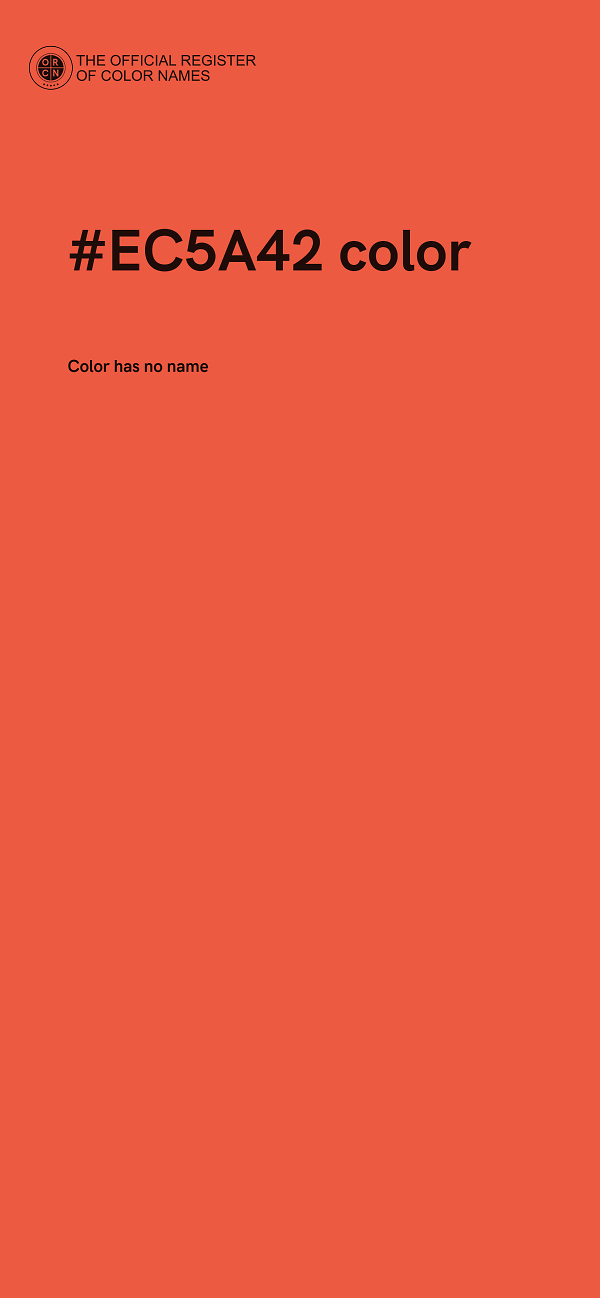 #EC5A42 color image