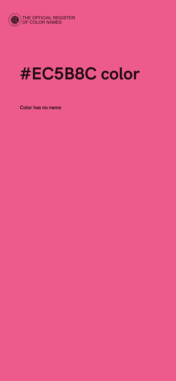 #EC5B8C color image