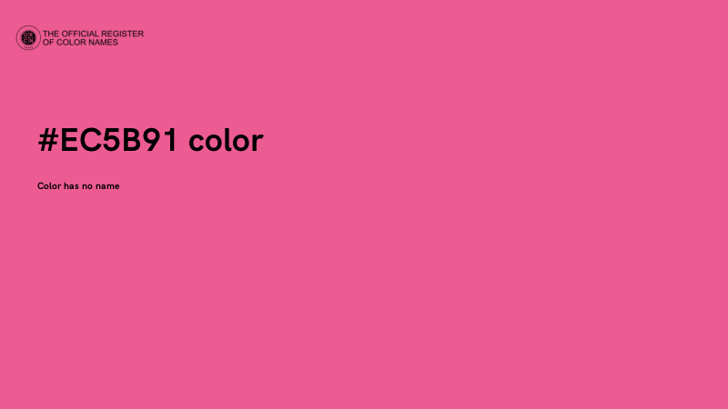 #EC5B91 color image