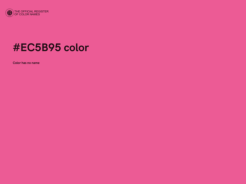 #EC5B95 color image