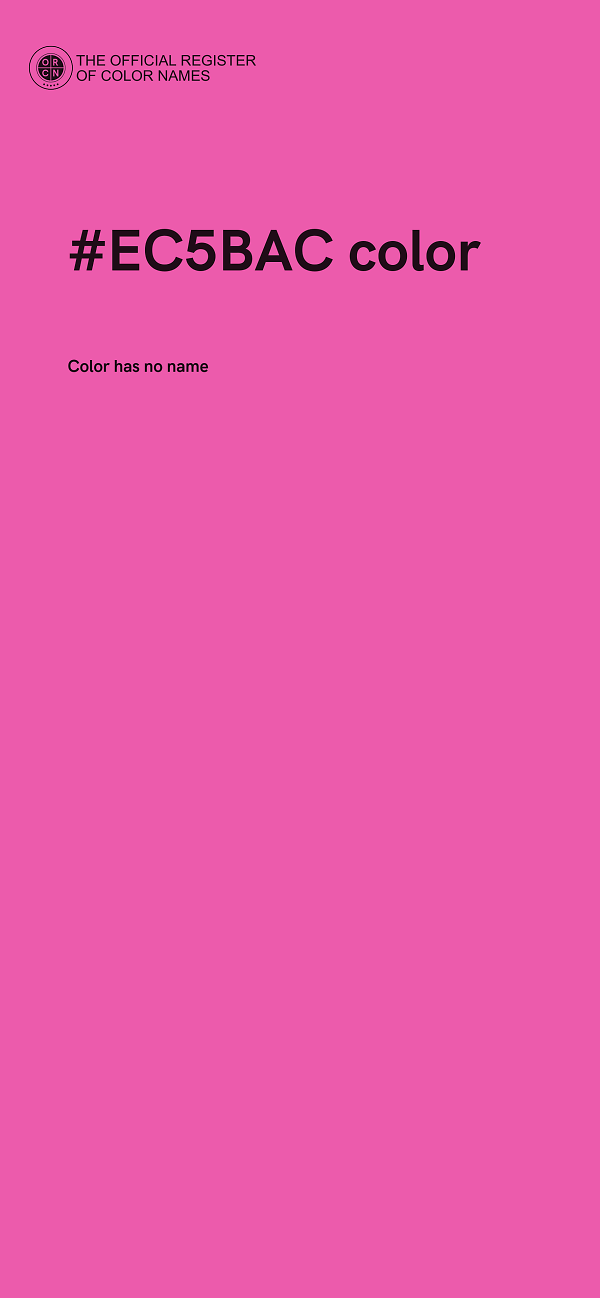 #EC5BAC color image