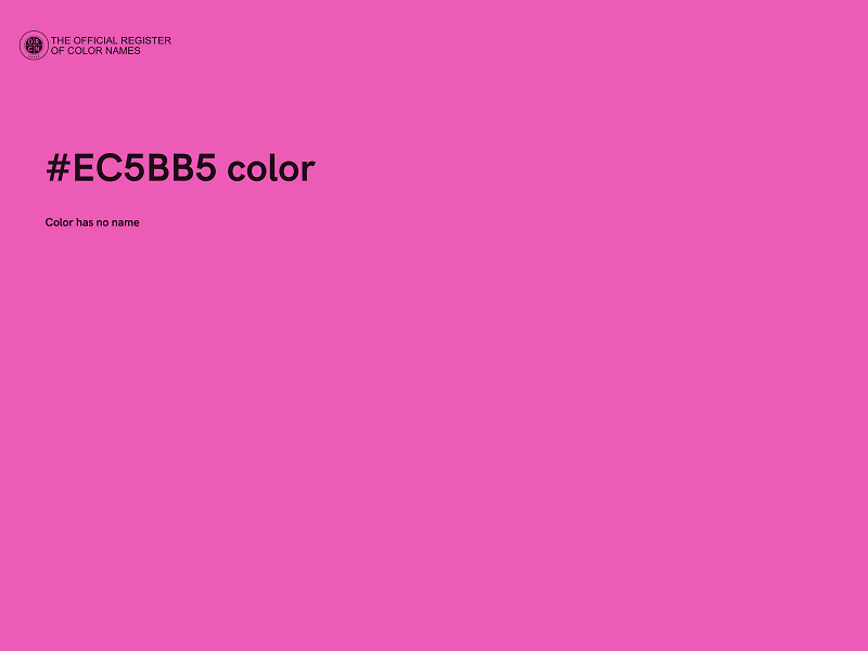 #EC5BB5 color image