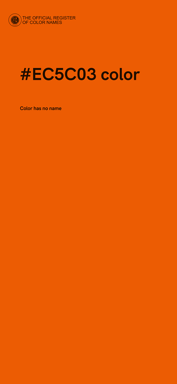 #EC5C03 color image