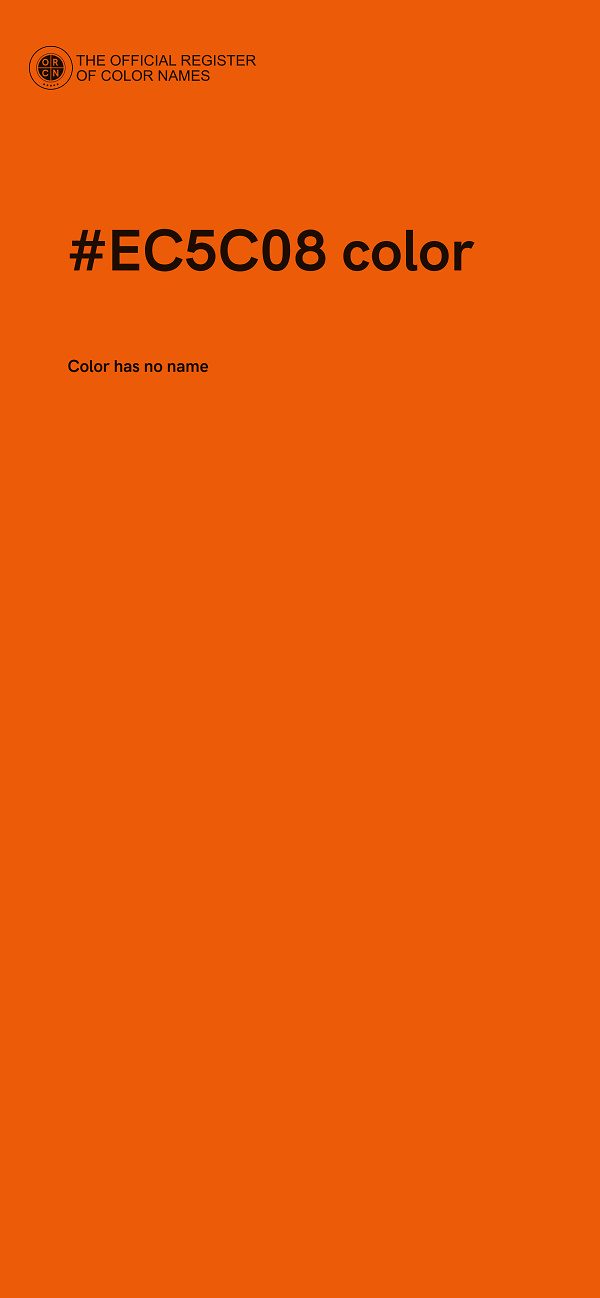 #EC5C08 color image