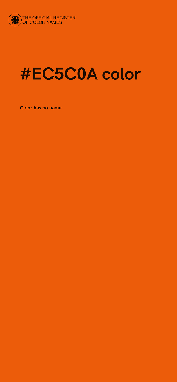 #EC5C0A color image