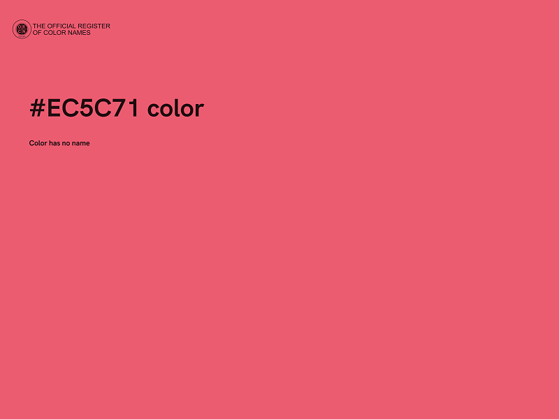 #EC5C71 color image