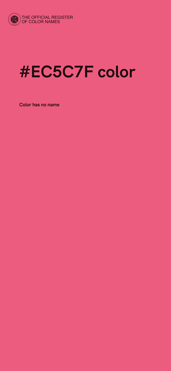#EC5C7F color image