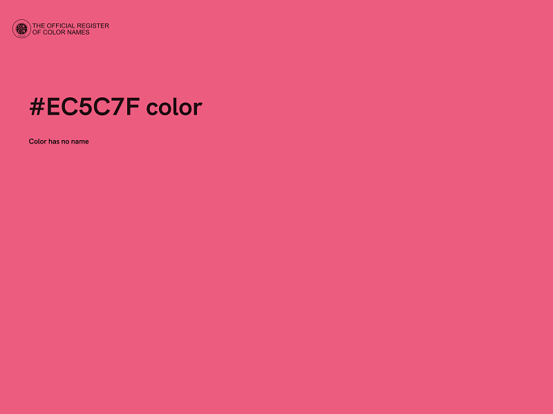 #EC5C7F color image