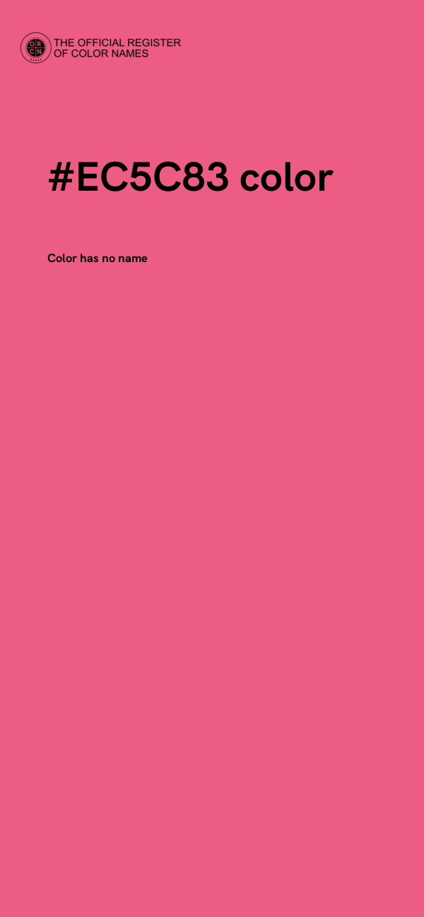 #EC5C83 color image