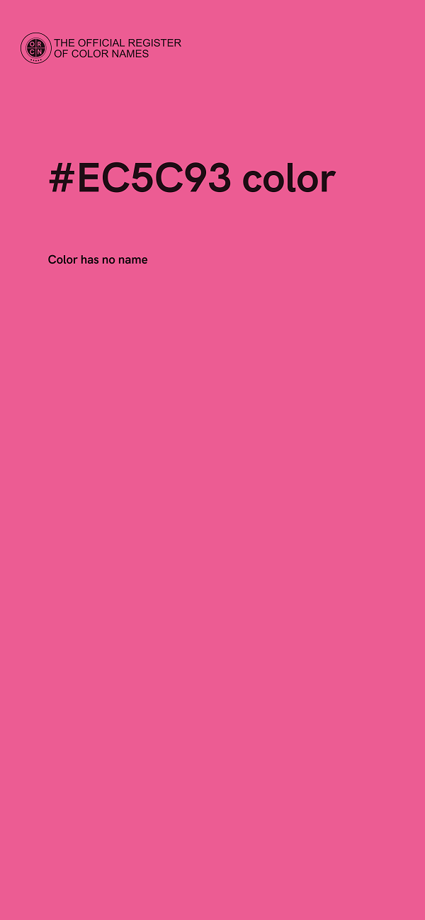#EC5C93 color image