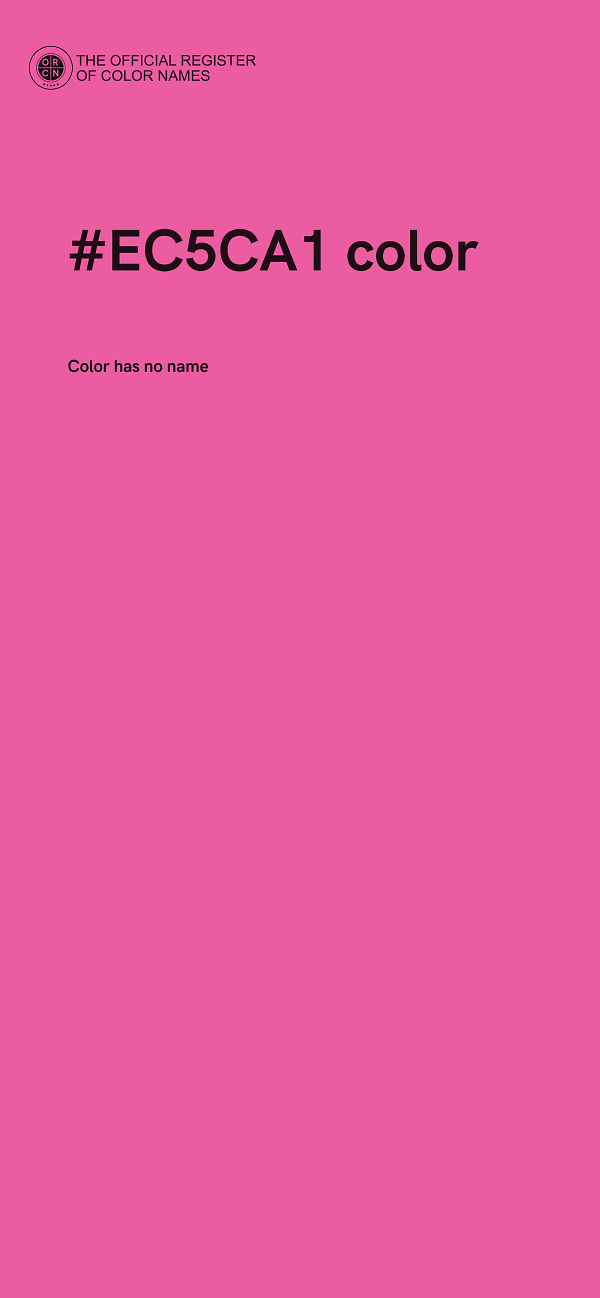 #EC5CA1 color image