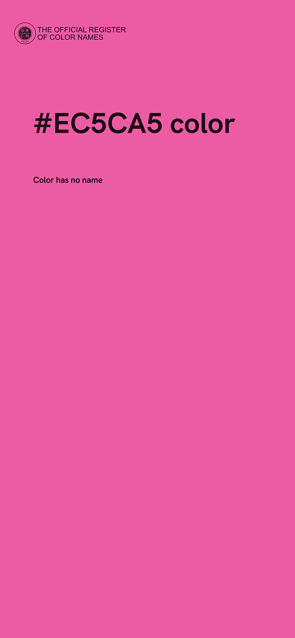 #EC5CA5 color image