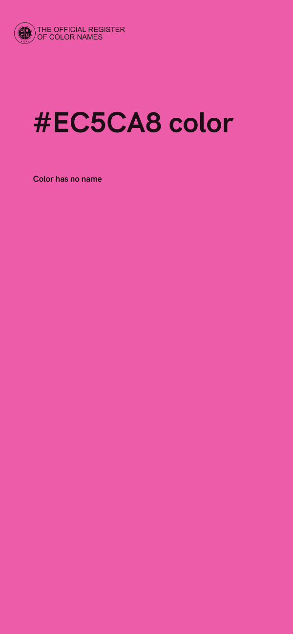 #EC5CA8 color image
