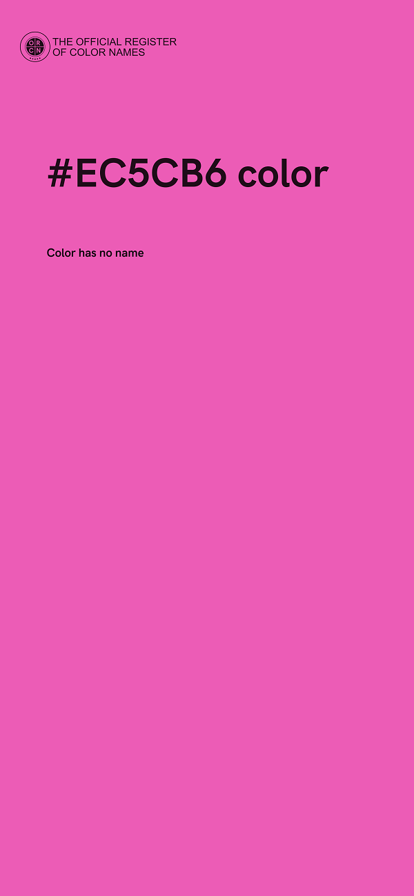 #EC5CB6 color image