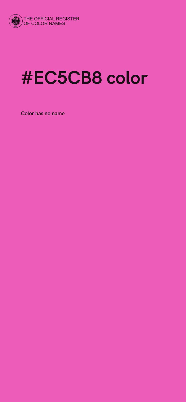 #EC5CB8 color image