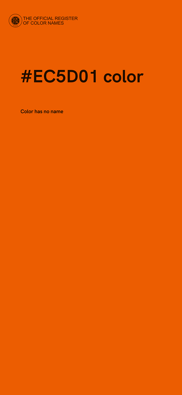 #EC5D01 color image