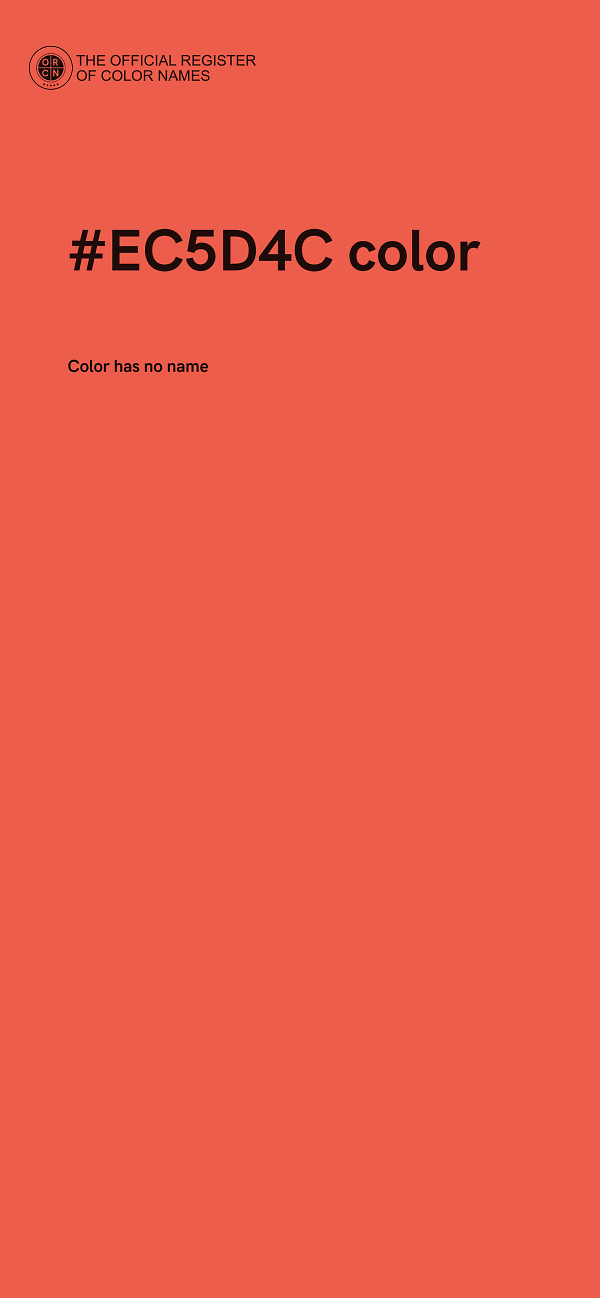 #EC5D4C color image