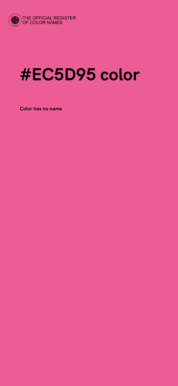 #EC5D95 color image