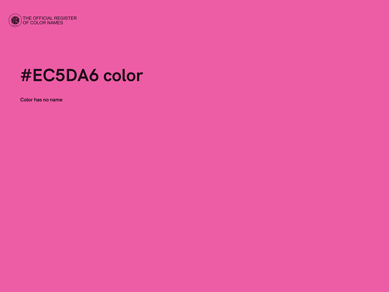 #EC5DA6 color image