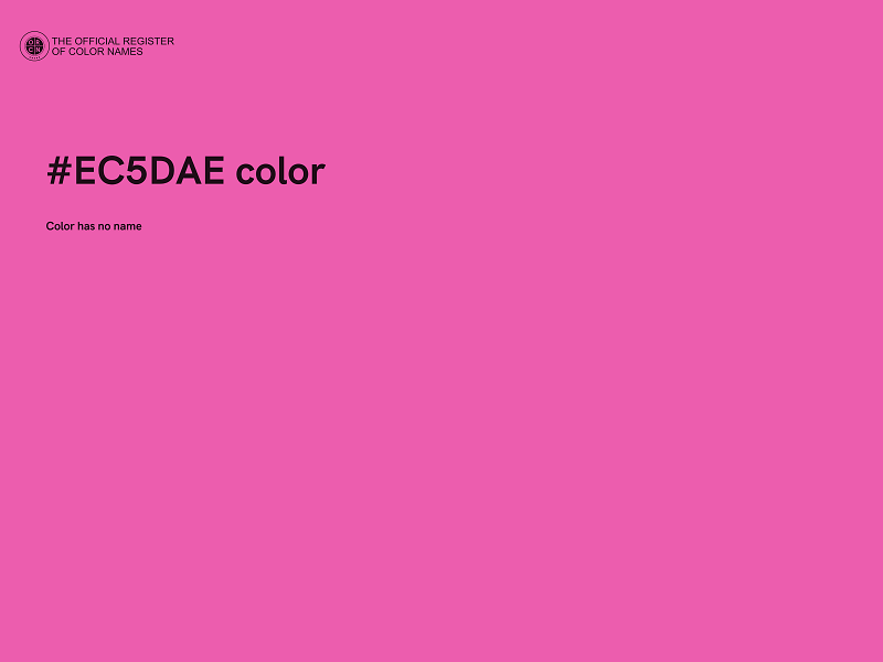 #EC5DAE color image