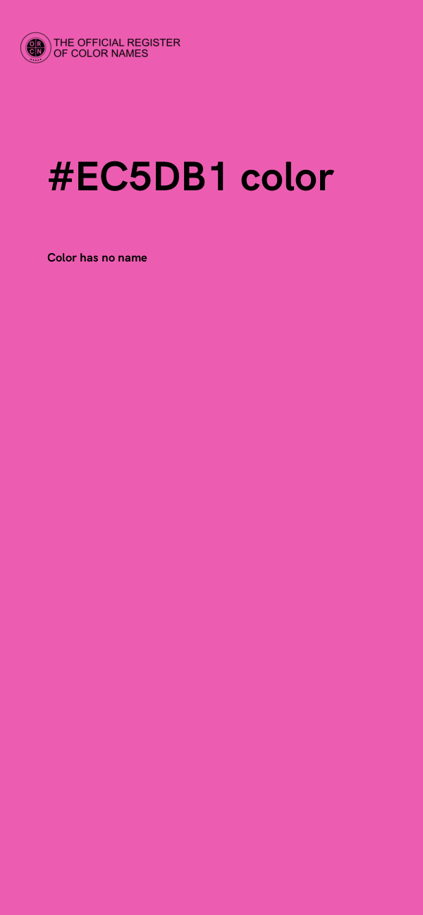 #EC5DB1 color image