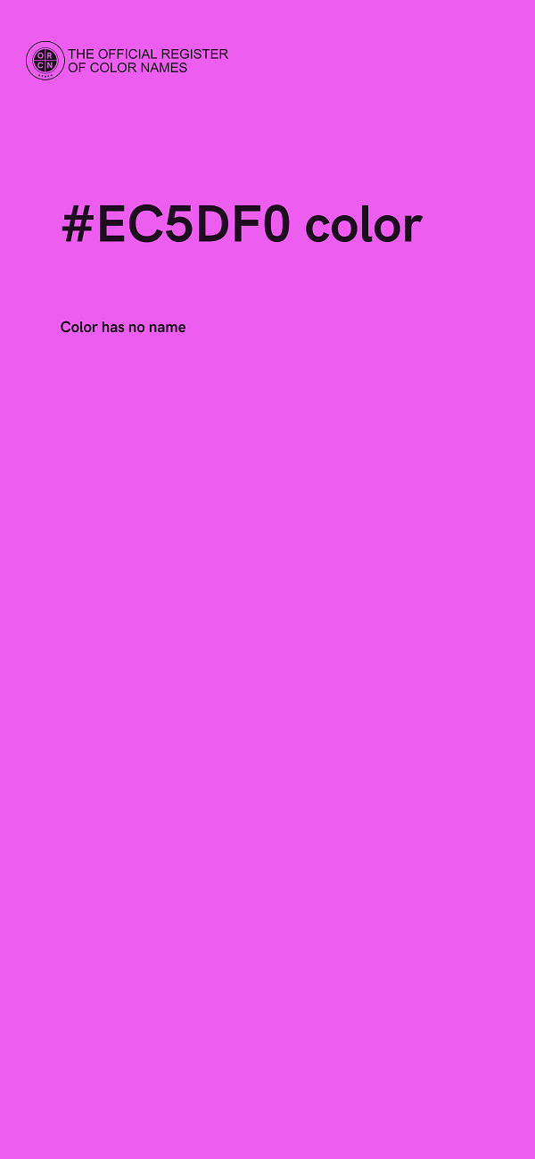 #EC5DF0 color image
