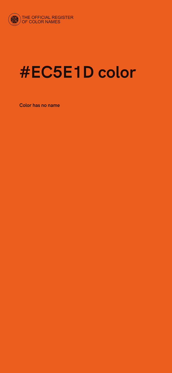 #EC5E1D color image