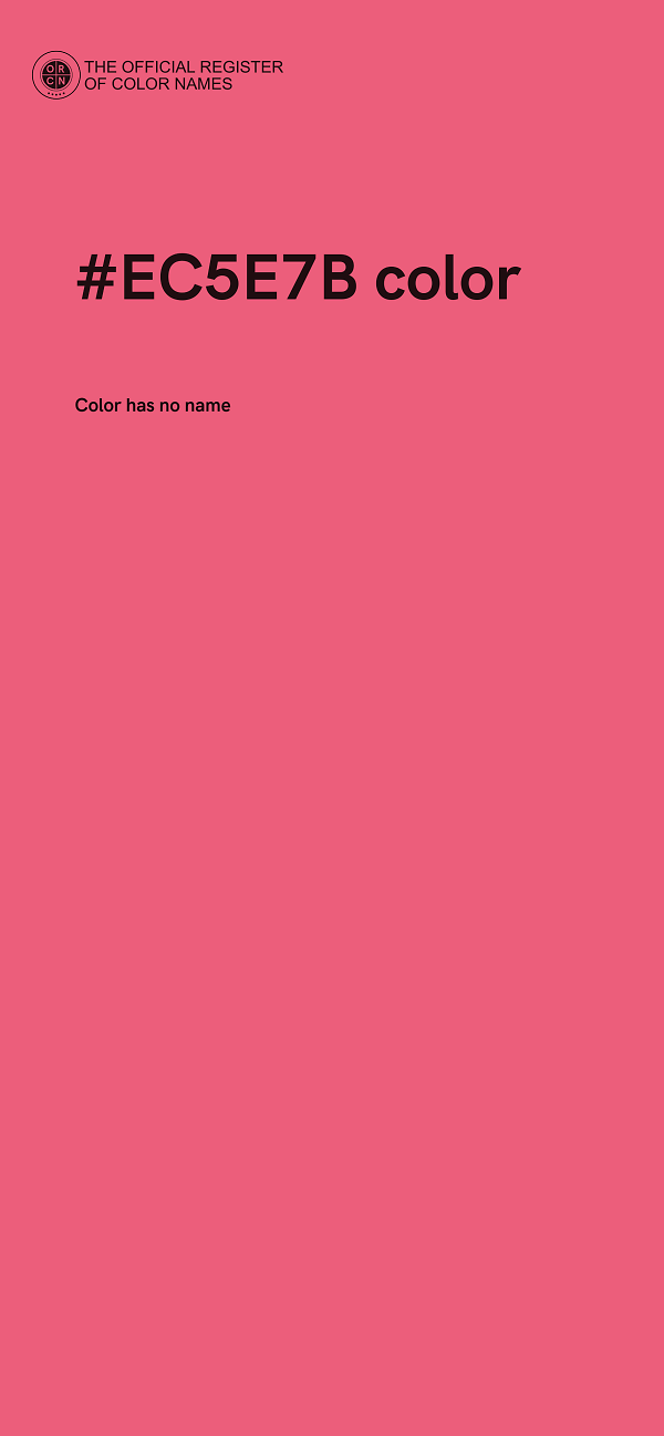 #EC5E7B color image