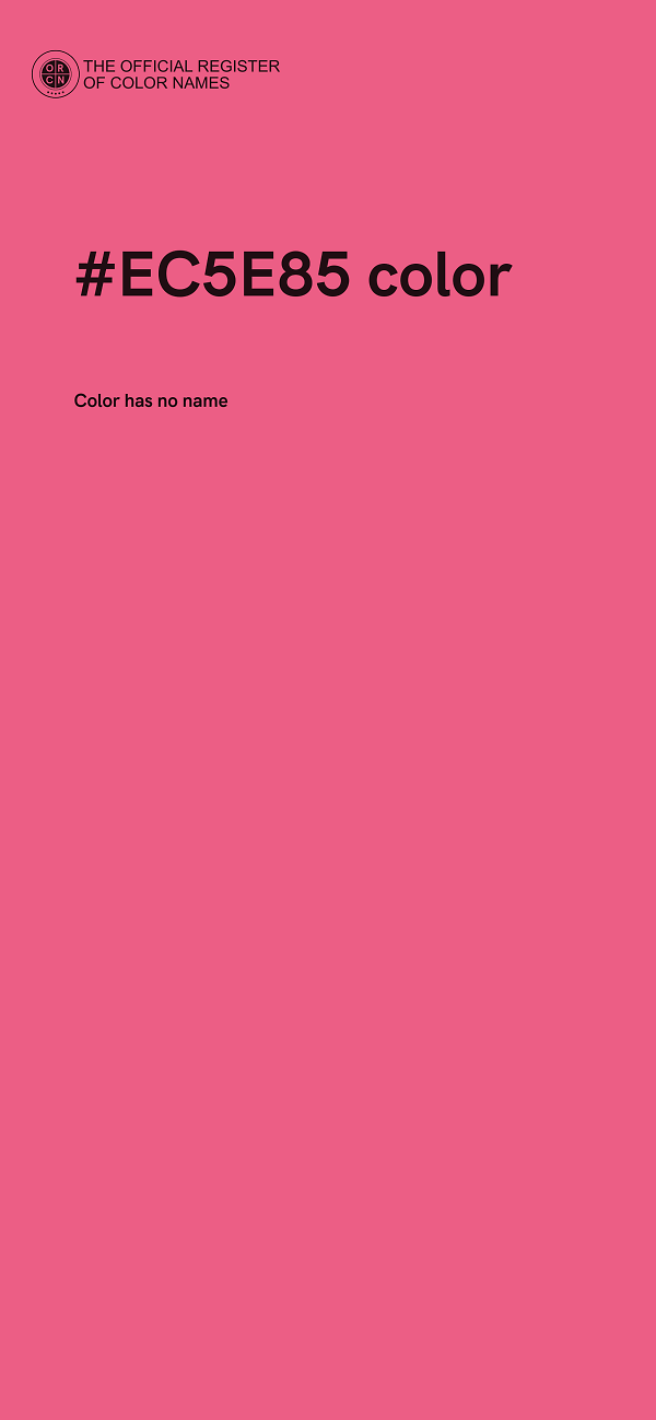 #EC5E85 color image
