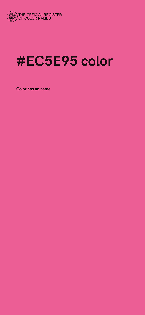 #EC5E95 color image