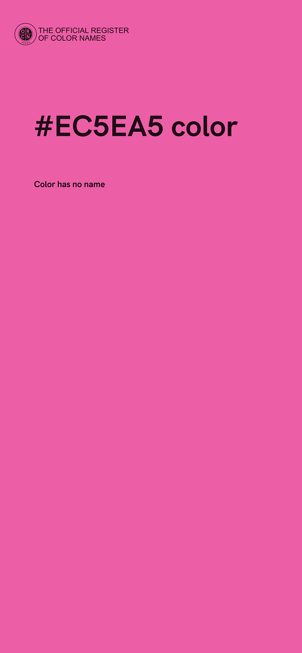 #EC5EA5 color image
