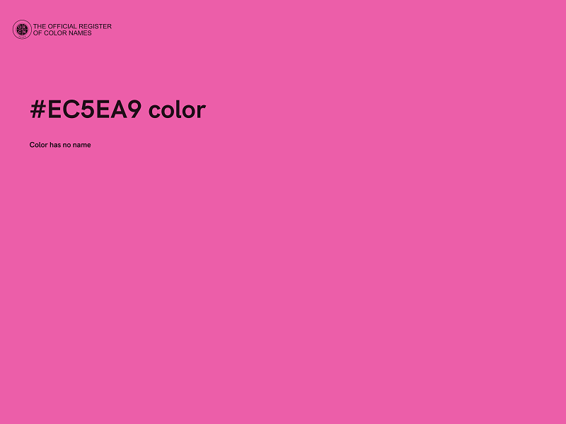 #EC5EA9 color image