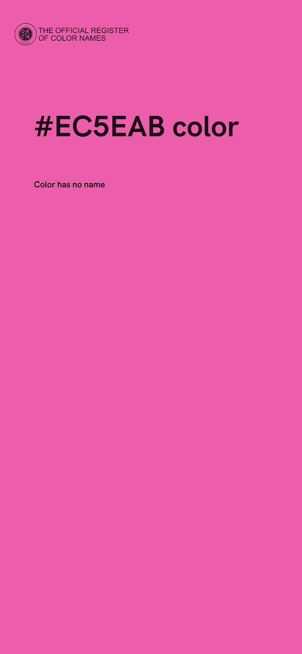 #EC5EAB color image
