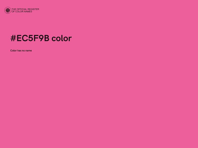 #EC5F9B color image