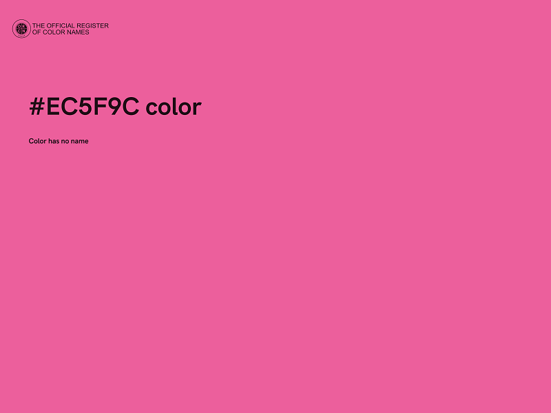 #EC5F9C color image