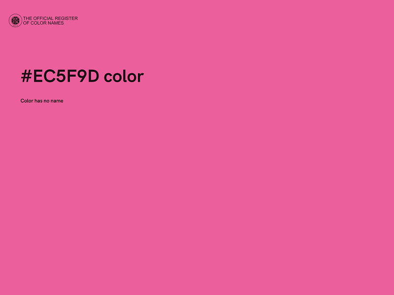 #EC5F9D color image