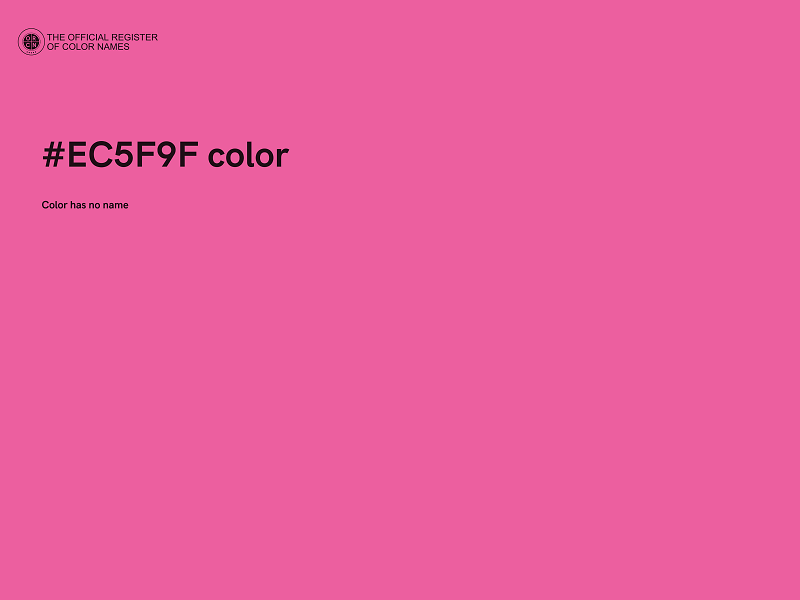 #EC5F9F color image