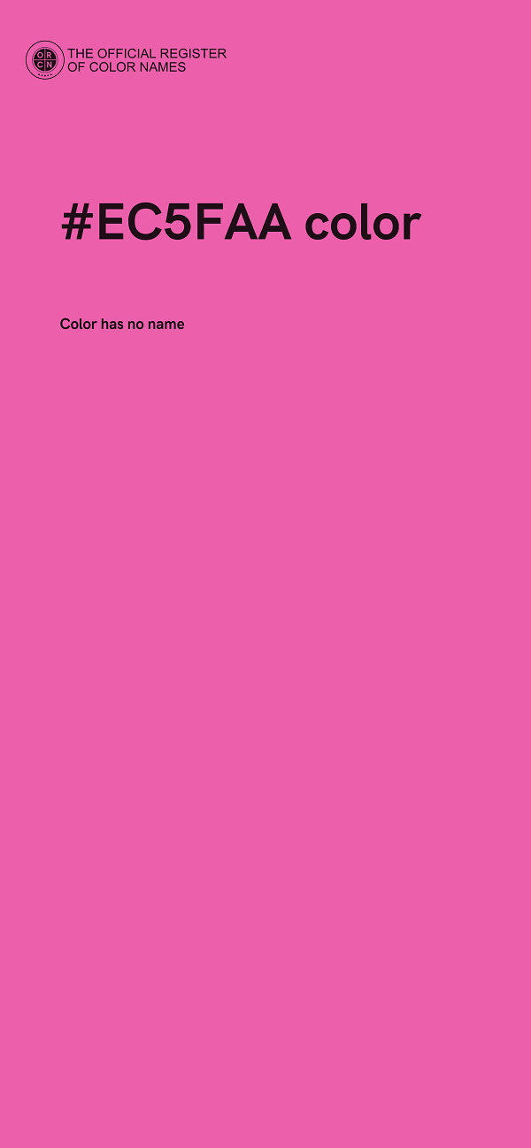 #EC5FAA color image