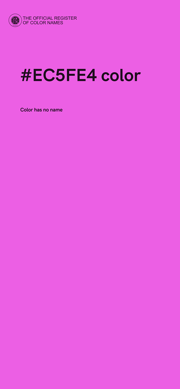 #EC5FE4 color image