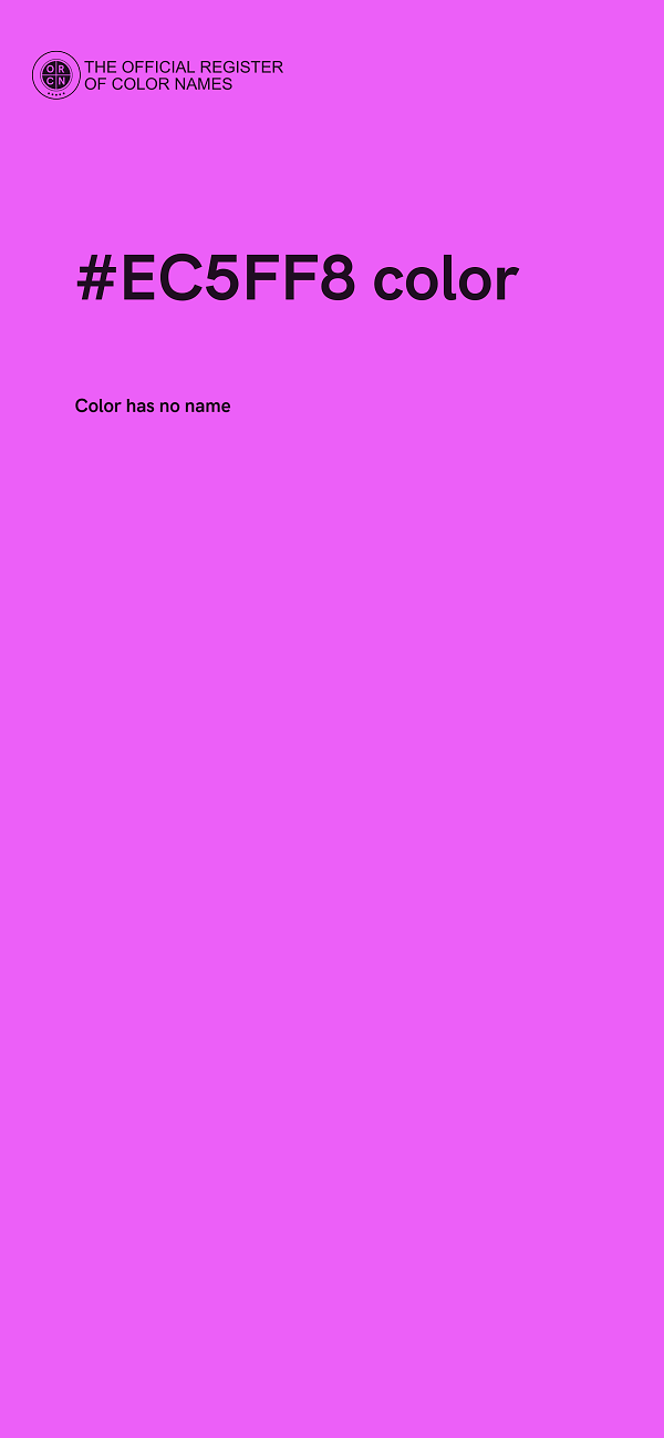 #EC5FF8 color image