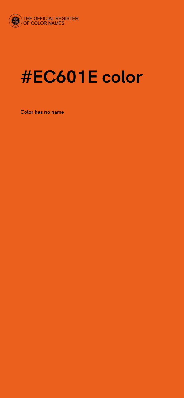 #EC601E color image