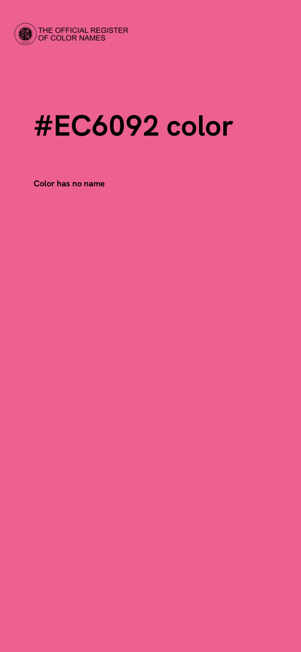 #EC6092 color image