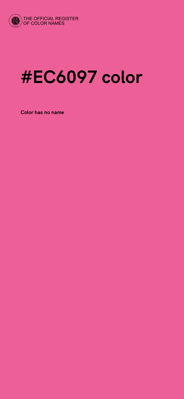 #EC6097 color image