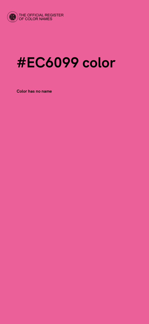 #EC6099 color image