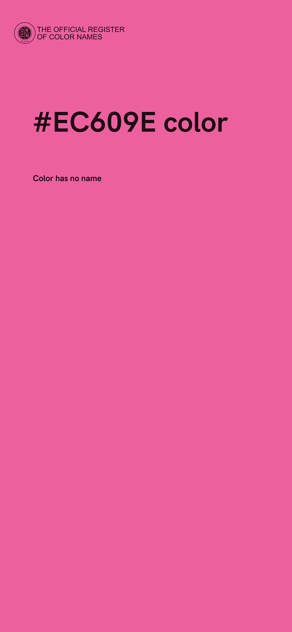 #EC609E color image