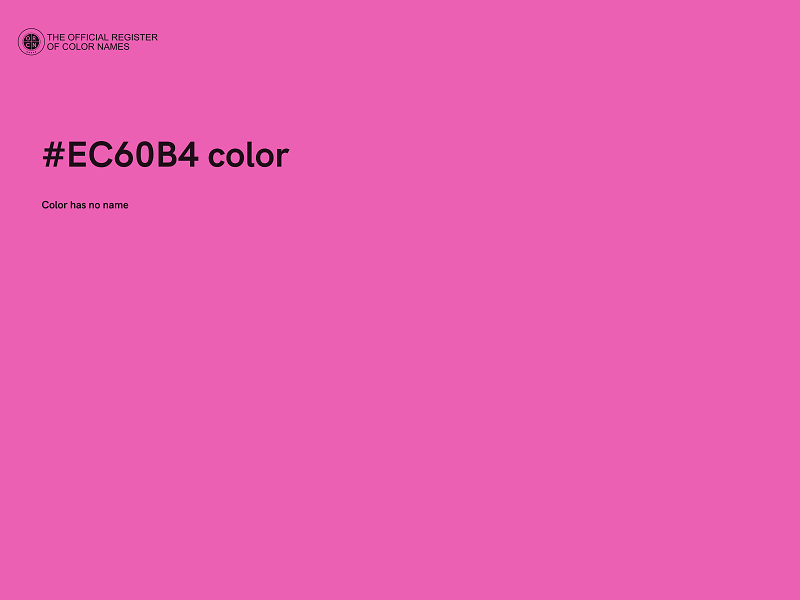 #EC60B4 color image