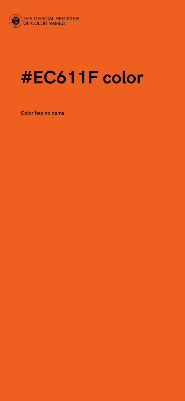 #EC611F color image